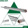 Goleray 1-1/8 Inch SDS Plus Rotary Hammer Drill Bit for