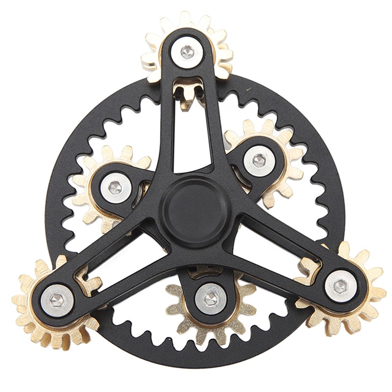 Fingertip Gear Toy 4 Gears Decompression Metal Finger Hand Brass