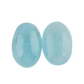 CRYSTALINES 2pcs Natural Blue Aquamarine Gemstones, DIY Jewelry Making, Wholesale Bulk Loose Supply, Chakra Healing Crystals, Gem Collection, Aquamarine Rough Stones, March Birthstone, AAA Grade