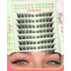 Focipeysa Wispy Lash Clusters Spiky Eyelash Clusters 10-18mm Eyelash Extensions