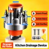 5-in-1 Kitchen Drain Connector for Sink Appliances – Multi-Port Odor-Blocking