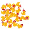 EXCEART 60 Pieces Resin Christmas Hat Duck Pendant DIY Card