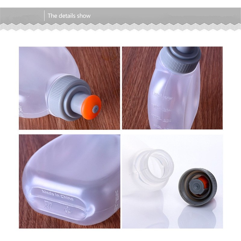 AONIJIE 2PCS Foldable TPU Hydration Water Bottle Soft Flask for