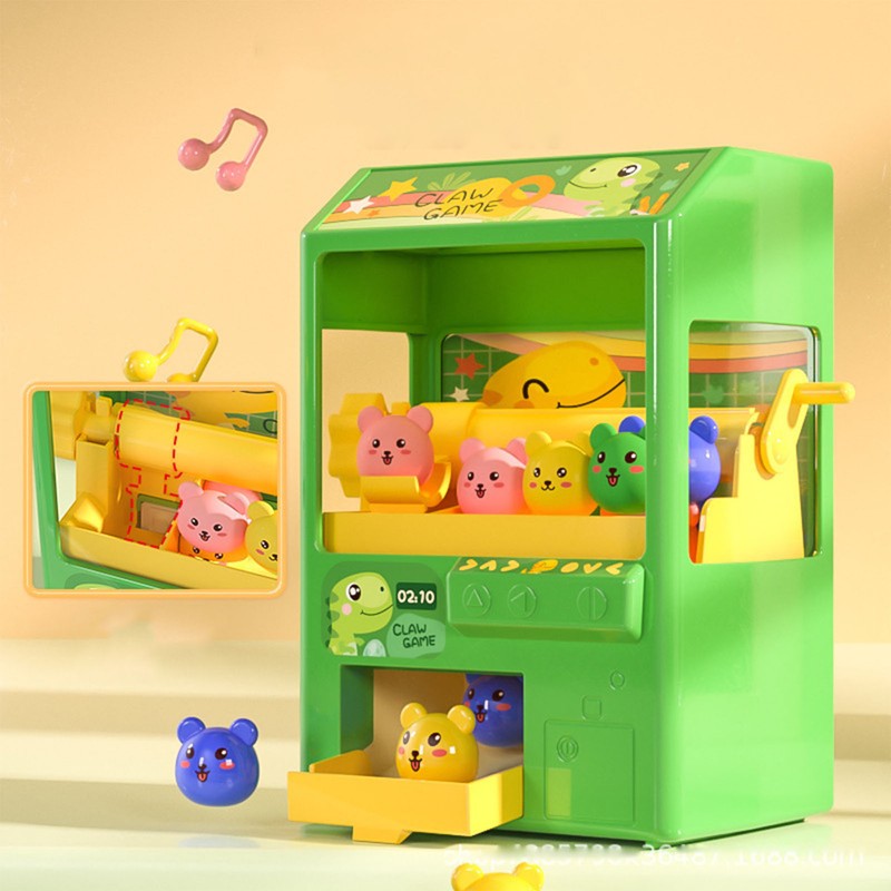 Mini Doll Claw Machine Emulational Music Light Doll Grabber Machine