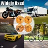 MEAJOO 4PCS Dice Tire Valve Stem Caps, Wheels Tire Air