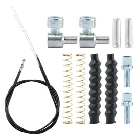 14Pcs Brake Cable Drive Rollator Replacement Parts, Drive Rollator Replacement Parts with 45 Inch Brake Cable, Universal Cable Drive Walker Parts for Folding Wheelchair Rollator