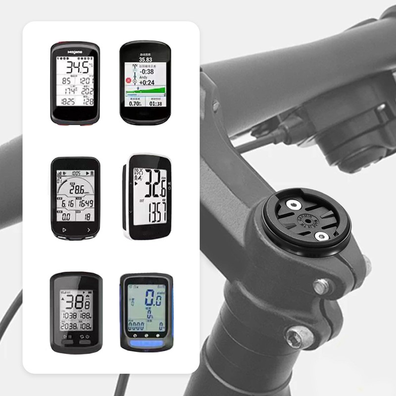 aiyraa Universal Bicycle Stem Top Cap Computer Mount, for Garmin