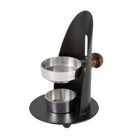 NKlaus Incense Burner Height Adjustable Incense Stand with Wooden Handle Black Silver Varnished for Incense Resins and Incense Operating Mode Tea Light 4016