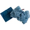 OKA Travel Body Towel, Navy, Includes Carrying Pouch (Pris Lillezza,
