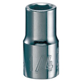 CRAFTSMAN Shallow Socket, SAE, 1/4-Inch Drive, 1/4-Inch, 6-Point (CMMT43493)