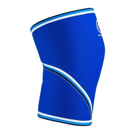 Rehband 7051 Classic 7mm V-Knee-Sleeve for Weightlifting, Competition Grade Powerlifting Knee Sleeve, Compression Sleeve for Crossfit, Squats, Gym, Colour:Blue, Size:Large