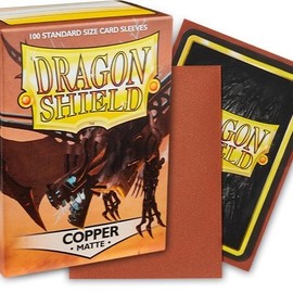 Dragon Shield Matte Standard (100) Card Sleeves - Trading Card Accessories:_Copper