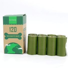 Dog Earth-Friendly Poop Waste Bags, Guaranteed Leak Proof, Strong and Durable Poop Bags, Unscented, 15 Bags Per Roll, Each Bag Measures 9 x13 Inches