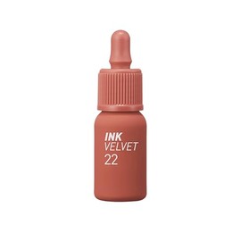 Peripera Tinte labial Ink the Velvet | Color de alto pigmento, duradero, ligero, no probado en animales, sin gluten, sin parabenos | #022 BOUQUET NUDE, 0.11 onzas líquidas