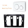 White Dual-Flush Actuator Plate for Concealed Cisterns Compatible with Sigma20