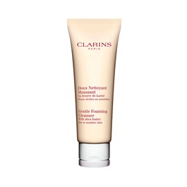 Clarins Gentle Foaming Cleanser with Shea Butter for Unisex, Dry/Sensitive Skin, 4.4 Ounce