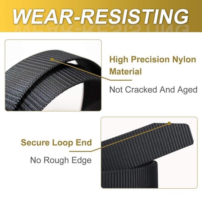 TBSCWYF Men's Work Belt, Tactical Belt, Adjustable Unisex Belt Nylon