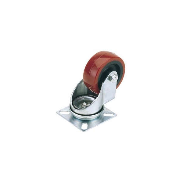 Draper 65518 100mm Dia. Swivel Plate Fixing Polyurethane Wheel -