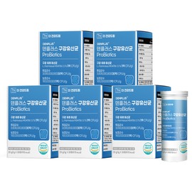 The Health Dream Den Plus Refreshing Chewable Oral Lactobacillus Enteric Lactobacillus 30 Tablets, 5 Pieces / 더건강드림 덴플러스 상쾌한 씹어먹는 구강유산균 장유산균 30정, 5개