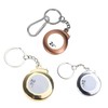 Bronze Small Retractable Tape Measure with Keychain, 6 Foot, Mini