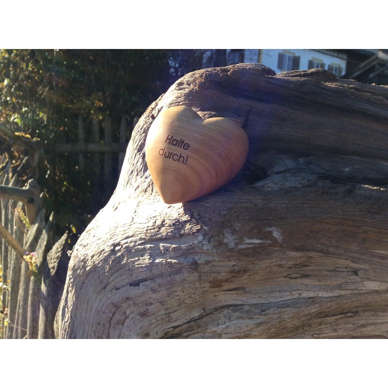 Thankgoods Wooden Heart Worry Stone - Say it with Heart,