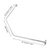 Stretchable Corner Shower Curtain Rod,304 Stainless Shower Curtain Rod for