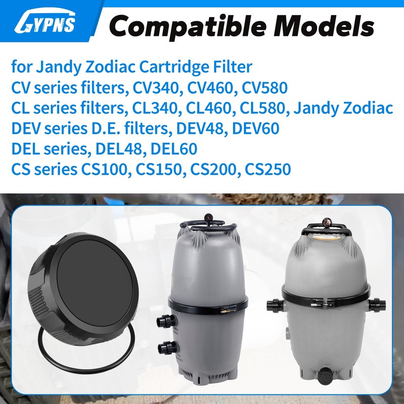 GYPNS R0523000 Pool Filter Cap Assembly Replacement for Zodiac Jandy