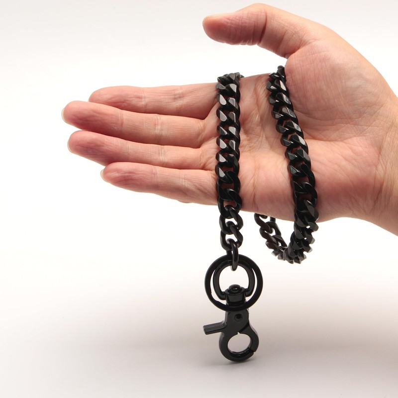 Ruth&Boaz Hexangular chain Stainless Steel Key Chain Wallet Chain (13",