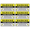 Anti-Theft Car Vehicle Stickers with GPS Tracking Warning (Pack of