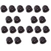 20 x Protective Caps M5 to M30 Black Hexagonal Screws