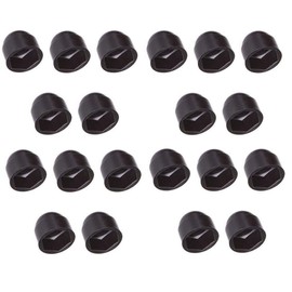 20 x Protective Caps M5 to M30 Black Hexagonal Screws Cover Caps for Screw Cap Car Furniture Cover Nuts (M14 / Hex 22 mm)