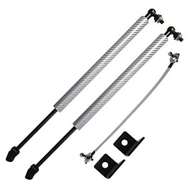 Kedoukj Front Hood Bonnet Gas Struts for Honda Odyssey 2004-2014 Shock Absorber Damper Rods Lift Support (Carbon Fiber Silver)