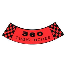 MACs Auto Parts 48-47189 Pickup Truck Air Cleaner Decal - 360 CID