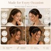 4Pc Thin Metal Headbands, Wavy Headband, Fashionable Hair Accessories for