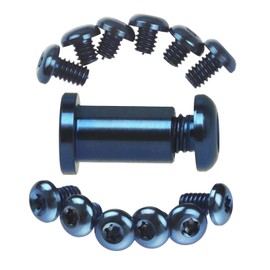 26Pcs Titanium Alloy Torx Screw Set for Benchmade 535 BUGOUT Knife(Blue)