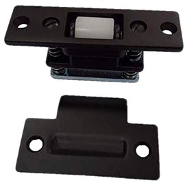 QCAA Heavy Duty Solid Brass Adjustable Silent Roller Catch, Oil Rubbed Bronze, Made in Taiwan, 1 Pack