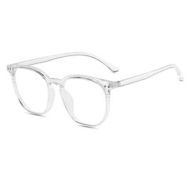 TECH-LINE-DIRECT FASHION ACCESSORIES Blue Light Blocking Glasses Anti Glare Computer Gaming Glasses for Men & Women (Clear Frame + Clear Lens)