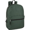 Classic 17 Inch Backpack with Adjustable Padded Shoulder Straps -