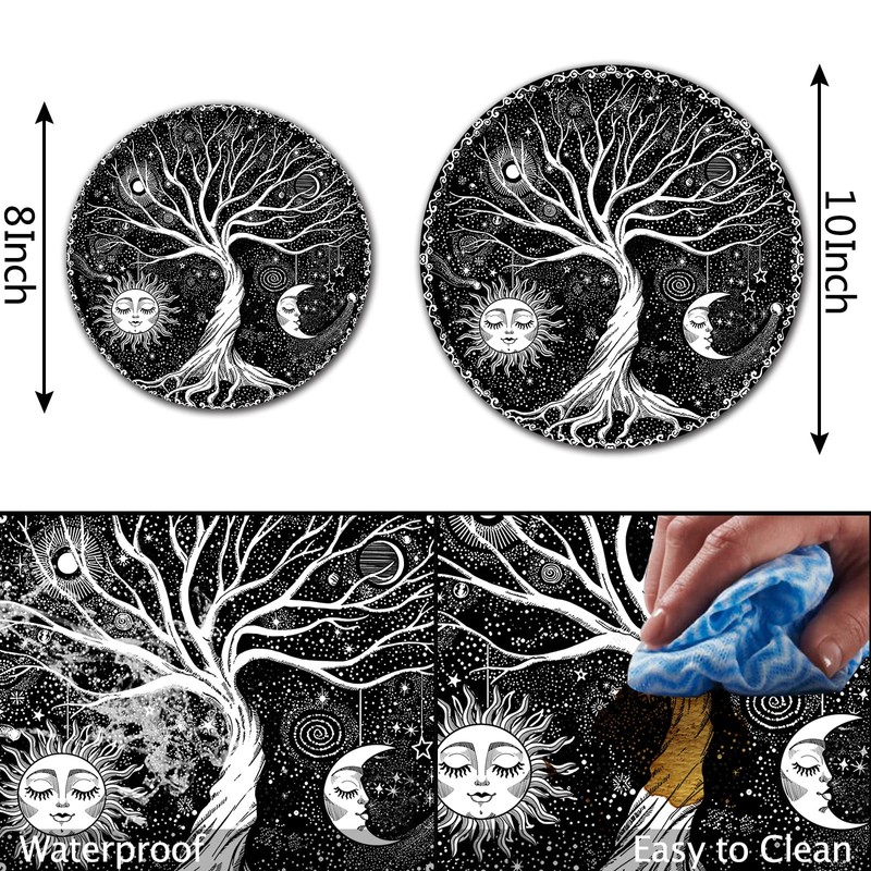 Aihonmin Tree of Life Stove Burner Covers, Gas Covers Set