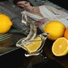 JOAOXOK Lemon Juicer Squeezer,2pcs Portable Transparent Fruit Juicer,Hand Juicer for