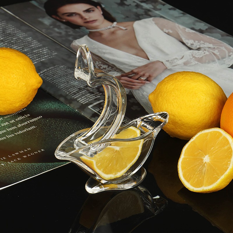 JOAOXOK Lemon Juicer Squeezer,2pcs Portable Transparent Fruit Juicer,Hand Juicer for