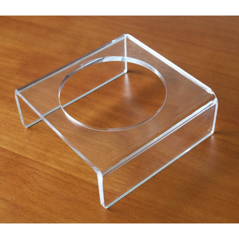 Clear Acrylic Football Stand, Display Holder for Basketball, Volleyball, Soccer