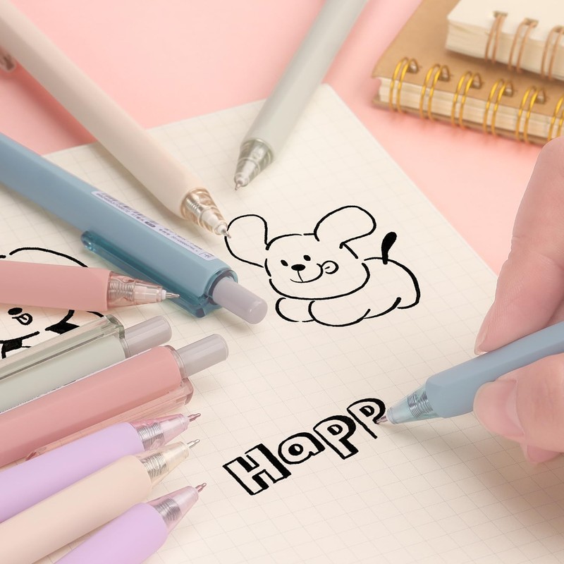 Gel Pens 0.5mm Fine Point Pens Black Ink for Office
