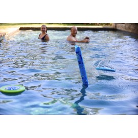 Skim to The Pin Pool Disc Game - Exciting New Version of The Classic Game Closest to The Pin - Pool Game - Water Toys Fun Game for All Ages in All Seasons! (Blue/Orange)