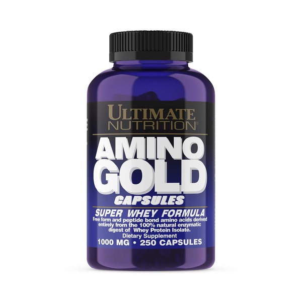 Ultimate Nutrition Amino Gold Capsules, 1000 mg, 250-Count Bottles