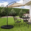 Yaheetech 4Pcs 13L Heavy Duty Offset Outdoor Umbrella Base Water