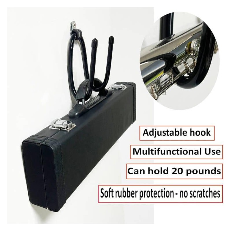 AUXPhome 3 Pack Flute Wall Mount Hanger, Flute Wall Hanger