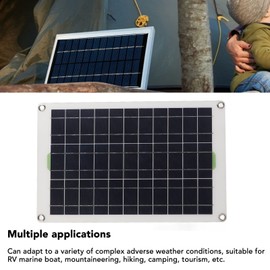 30A MPPT Solar Controller and Solar Panel Kit, 12V 24V 50W Waterproof Solar Panel Charger Battery Charger for RV Trailer Boat Marine, Camping Emergency