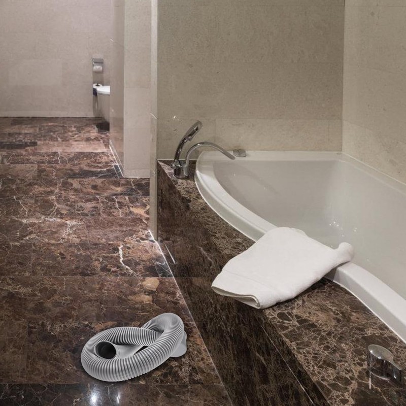 COOLHIYA Flexible Bathtub Drain Pipe Plastic Tub Drain Accessory for