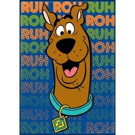 Ata-Boy Scooby Doo Magnet, Cartoon, Fun, 1 Count, Plastic, Yellow and Red, Rectangular, 2 Inches